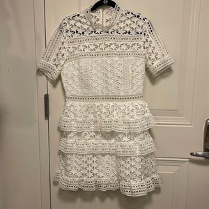 Self Portrait White Star Dress